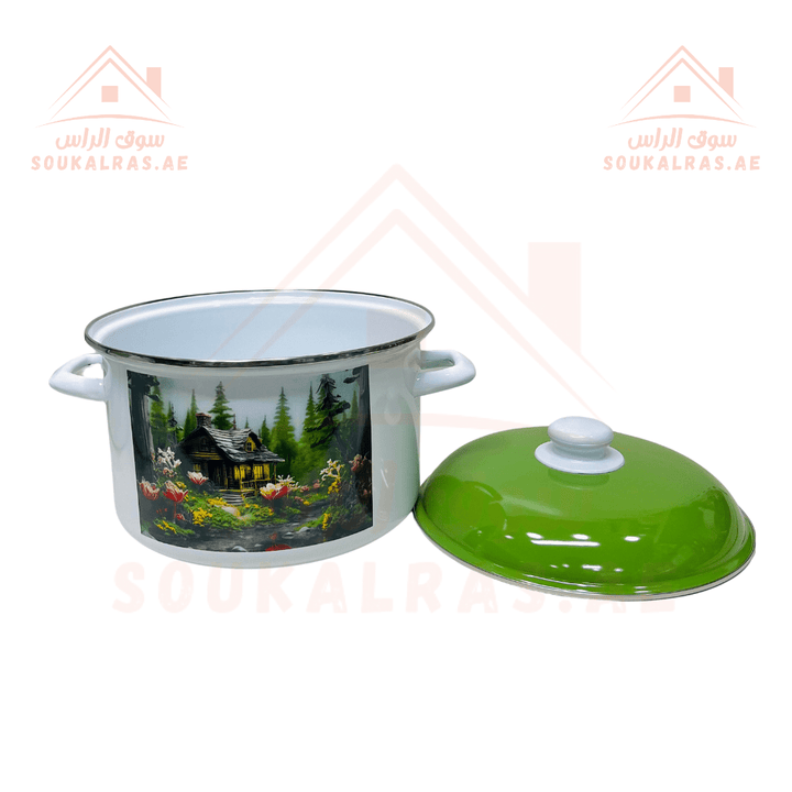 Mountain Cabin Enamel Cookware Set 10 Pieces - High Quality Enamel - Souk Al RasCookware Sets