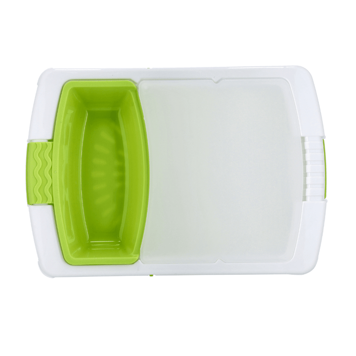 Multi - Functional Chopping Board with Container - PP Material - Storage Tray & Washing/Draining Basket - Adjustable Length - Souk Al RasKitchen Accessories