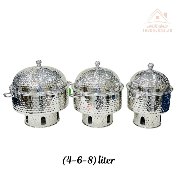 Najib Stainless Steel Insulated Food Warmer |Available in 4000ml – 6000ml – 8000ml| Luxury Buffet Hot Pot - Souk Al Ras