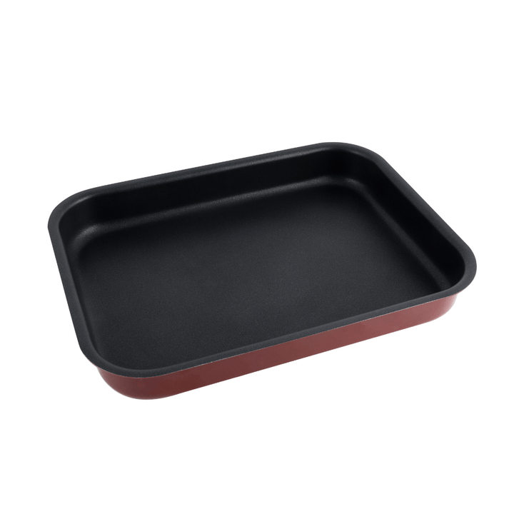 Non - Stick Aluminium Baking Tray - Large Roaster Pan - Non - Stick Coating 2L - 37x27cm - Souk Al RasBakeware