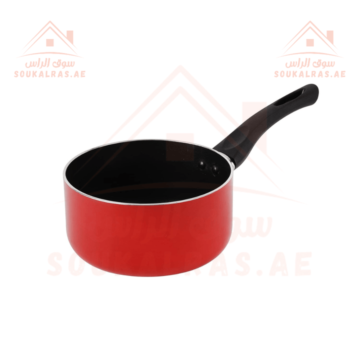 Nonstick Cookware Set includes a 16cm diameter pot with lid and a 24cm diameter frying pan. - Souk Al RasPots & Pans