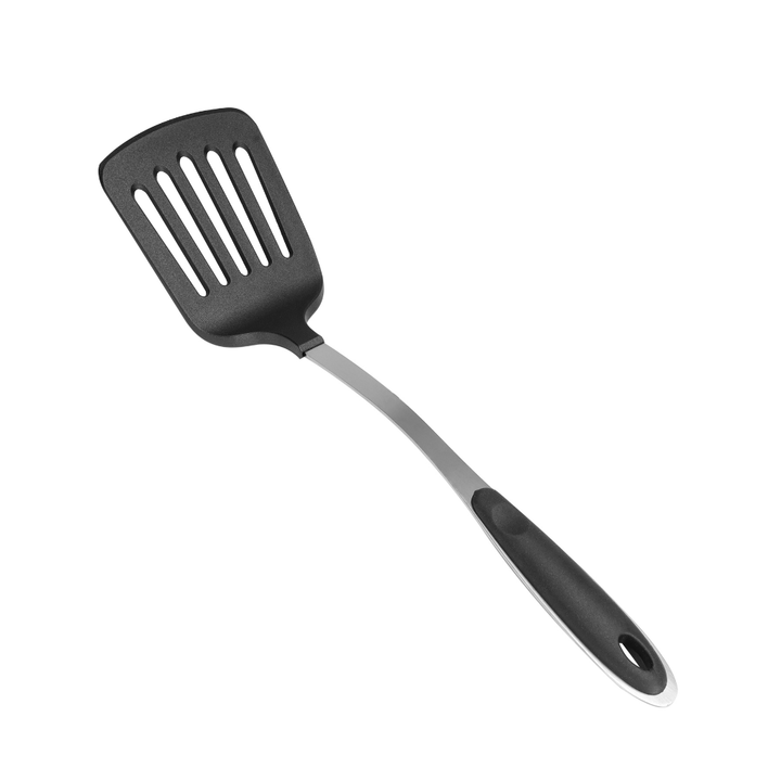 Nylon Slotted Spatula with Steel Handle - Souk Al RasSpatulas Whisks & Turning Spoons