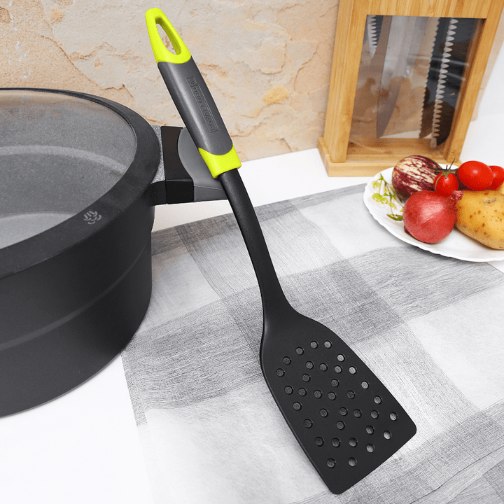 Nylon Slotted Turner With Abs Handle - Kitchen Cooking Spatula - Souk Al RasSpatulas Whisks & Turning Spoons