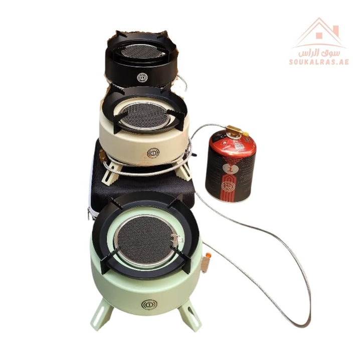 OMEGA KOREA RAYS Edition Portable Camping Gas Stove | Compact Outdoor Burner with Carry Case | High Heat Output | Ideal for Camping, BBQ & Travel Cooking - Souk Al Ras