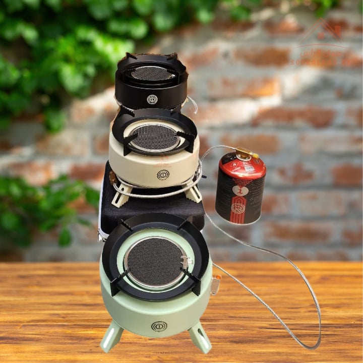 OMEGA KOREA RAYS Edition Portable Camping Gas Stove | Compact Outdoor Burner with Carry Case | High Heat Output | Ideal for Camping, BBQ & Travel Cooking - Souk Al Ras