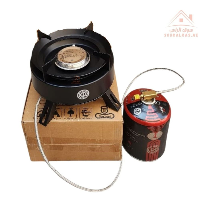 OMEGA KOREA RAYS RACER Edition Portable Camping Gas Stove | High - Efficiency Outdoor Burner | Compact Design with Carry Case | Ideal for Camping, BBQ & Travel Cooking - Souk Al Ras