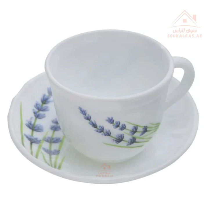 Opalware Dinner Set with Elegant lavander Design 44Pcs - Souk Al RasDinnerware Sets
