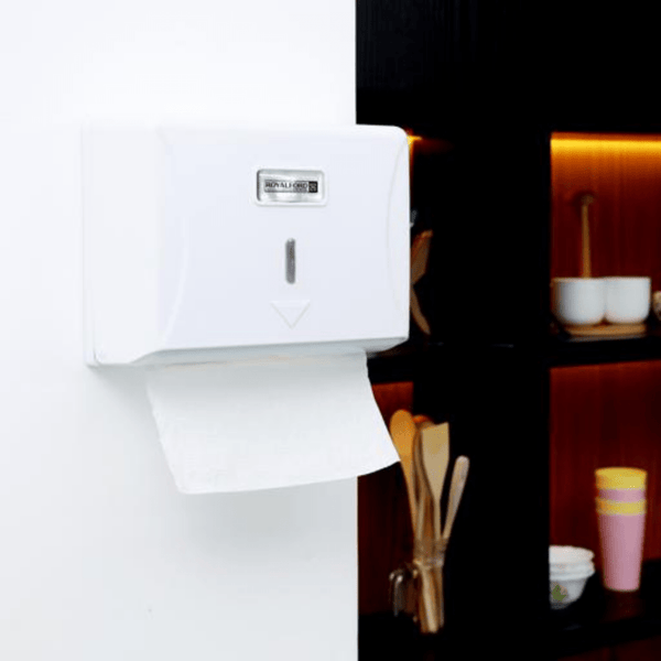 Paper Towel Dispenser - Wall - Mounted, Portable Bathroom Hand Towel Dispenser - Large Capacity, Lock Design - Souk Al RasKitchen Accessories