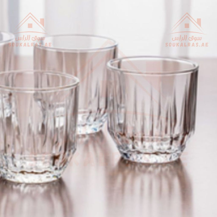 Paşabahçe ECHO 3 - Piece Versatile Use Glass Tumbler Set 300 ml |Lightweight & Sturdy – Comfortable grip - Premium Drinkware for Home. - Souk Al Ras