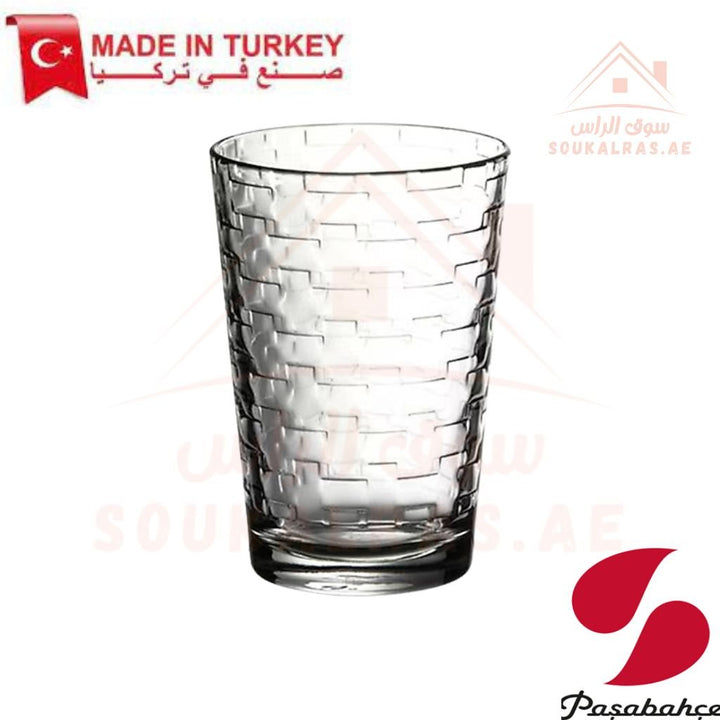 Paşabahçe HAPITAT 6 - Piece Versatile Use Glass Tumbler Set |Lightweight & Sturdy – Comfortable grip - Premium Drinkware for Home. - Souk Al Ras