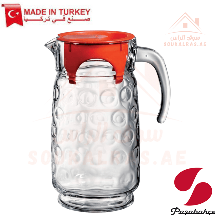 Pasabahce Space 7 - Piece Water Set | 1L Jug with 6 Glasses | Elegant & Durable Drinkware | Made in Turkey - Souk Al Ras