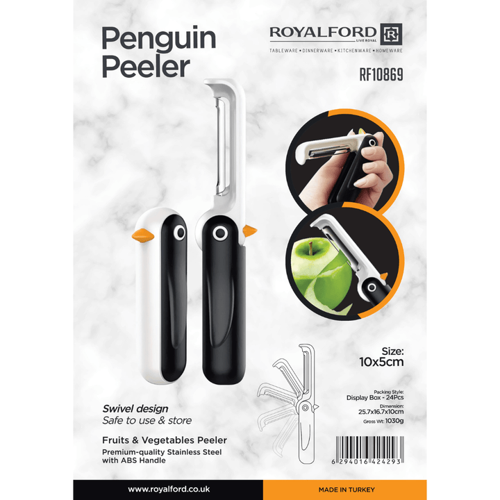 Penguin Peeler - Swivel Design - Stainless Steel Blade - Durable ABS Handle - Souk Al RasCooking Utensils