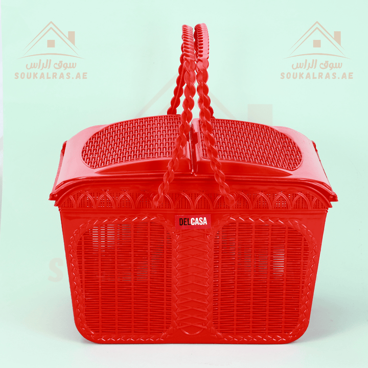 Picnic Basket | Durable & Lightweight with Handles | Perfect for Outdoor Trips - Souk Al RasHousehold