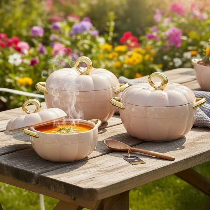 Pilsco 3 - Piece Insulated Thermal Hot Pot Set (3L, 2L, 1L) | Premium Food Warmers Keeps Food Warm 6 - 8 Hours|Patented design - Souk Al Ras