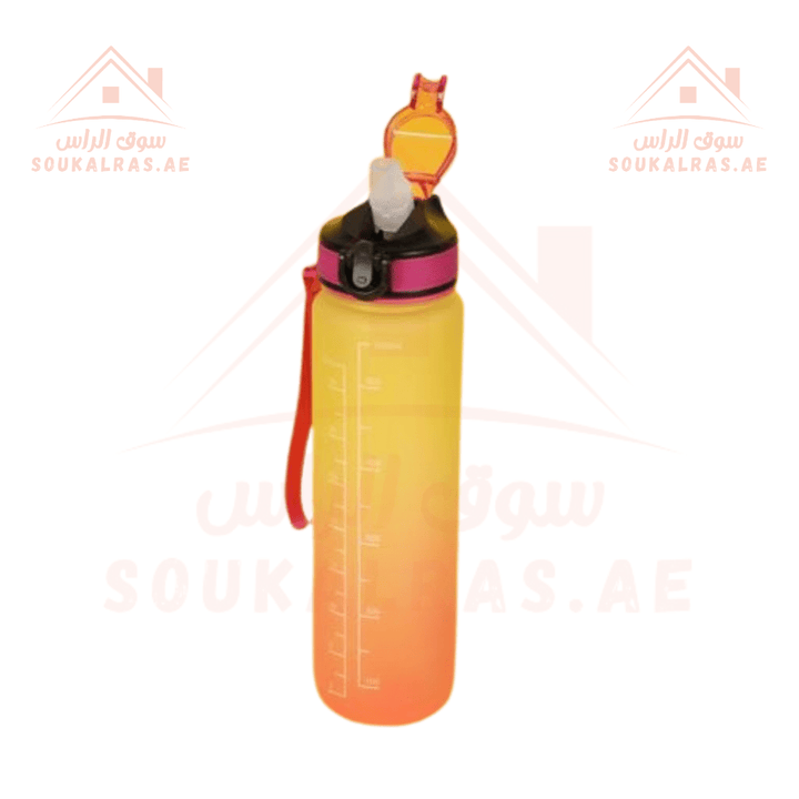 Plastic Water Bottle - 900ML - Leak - Proof, BPA - Free, Eco - Friendly, Ideal for School, Office, and Gym - Souk Al Ras