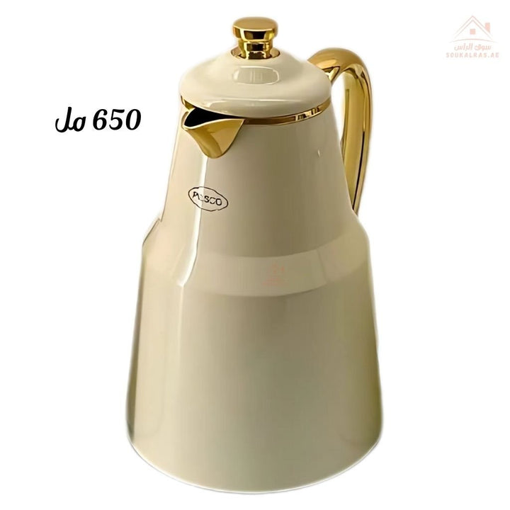 PLSCO Jo 650 Thermos Flask – Stylish insulated jug for hot and cold beverages. Durable design, easy pouring - Souk Al Ras