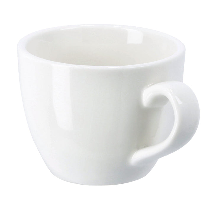 Porcelain Ware Coffee Cup - White 90ml - Souk Al RasDrinkware