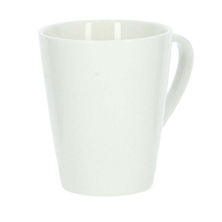 Porcelain Ware Magnesia Square Cup - White 250ml - Souk Al RasCups & Mugs