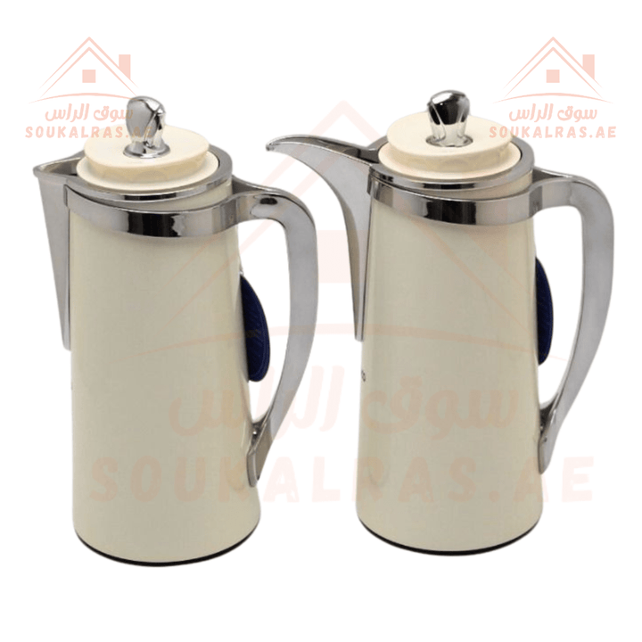 Premium 1L & 0.7L Dallah Set - Coffee & tea flask | Multiple Colors | Keeps Beverages Hot or Cold | Ideal for Home & Gifting - Souk Al Ras