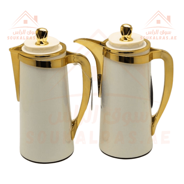 Premium 1L & 0.7L Dallah Set - Coffee & tea flask | Multiple Colors | Keeps Beverages Hot or Cold | Ideal for Home & Gifting - Souk Al Ras