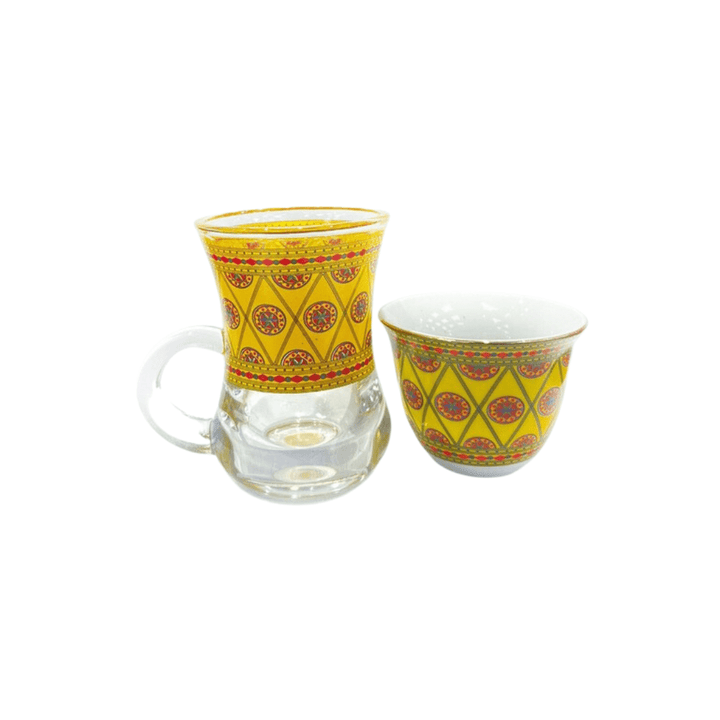 Premium Decorative Tea Or Coffee Cup Sets | Authentic UAE Designs - Souk Al RasPremium Decorative TeA Or Coffee Cup Sets - Authentic UAE Designs