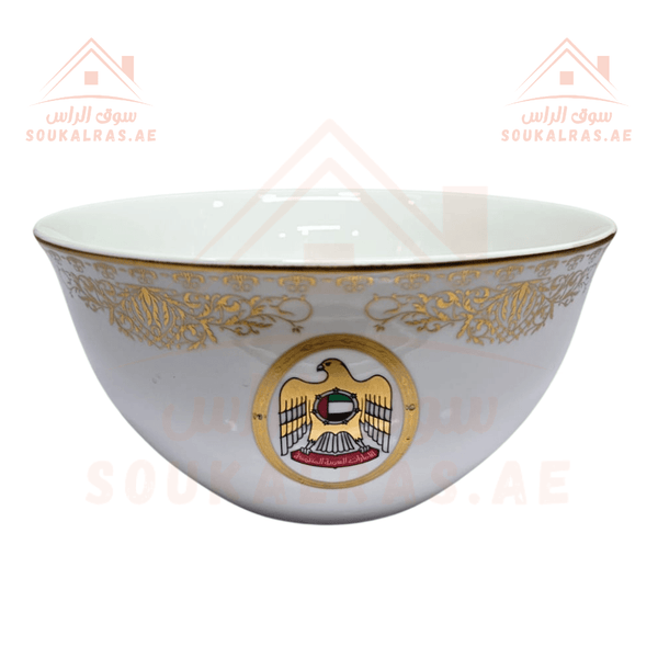 Premium High - Quality Deep Plate with UAE Flag | Elegant Serving Dish - Souk Al Ras