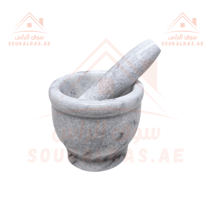 Premium Marble Pestle | Durable Natural Marble Design | Ideal for Grinding & Mixing Spices - Souk Al Ras