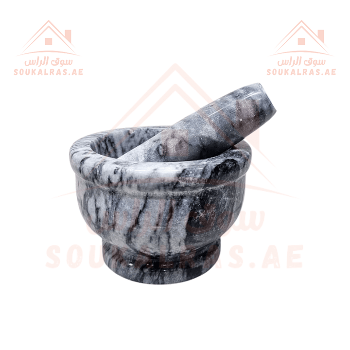 Premium Marble Pestle | Durable Natural Marble Design | Ideal for Grinding & Mixing Spices - Souk Al Ras