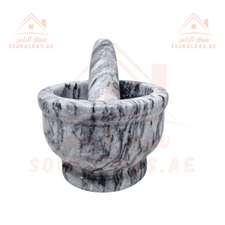 Premium Marble Pestle | Durable Natural Marble Design | Ideal for Grinding & Mixing Spices - Souk Al Ras