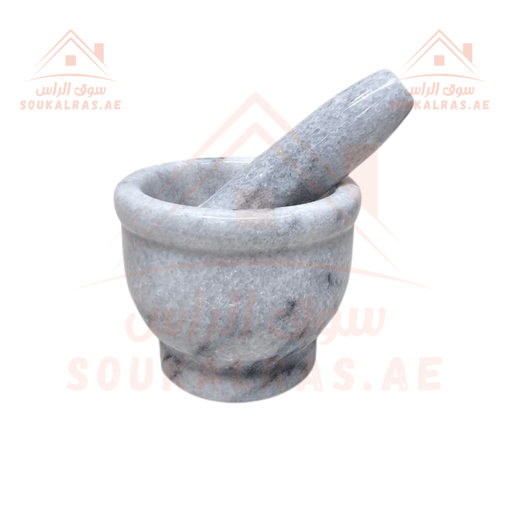 Premium Marble Pestle | Durable Natural Marble Design | Ideal for Grinding & Mixing Spices - Souk Al Ras