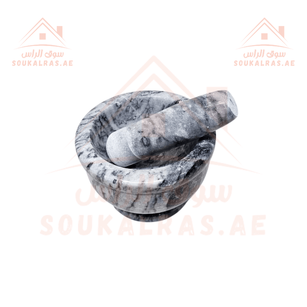 Premium Marble Pestle | Durable Natural Marble Design | Ideal for Grinding & Mixing Spices - Souk Al Ras