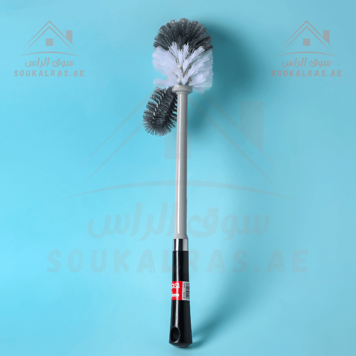 Premium Quality Toilet Brush with Holder | Strong Grip Handle | Easy Storage - Souk Al RasHousehold