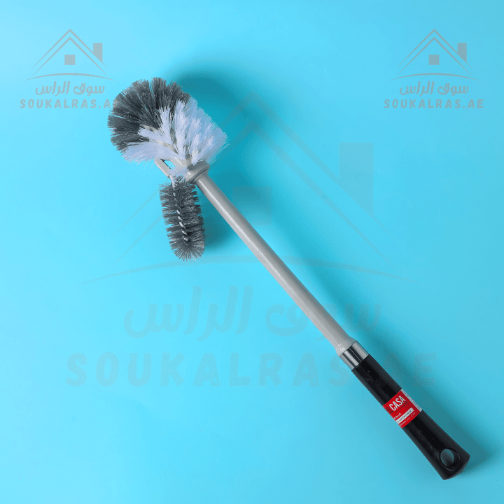 Premium Quality Toilet Brush with Holder | Strong Grip Handle | Easy Storage - Souk Al RasHousehold