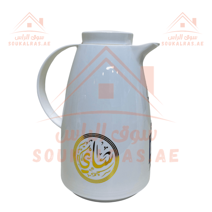 Premium Set of 3 Vacuum Flasks 1L each for Chai, Karak, and 0.5L for Coffee - 1 year Guarantee | ISO 9001 Certified - Souk Al RasFlasks and Thermos