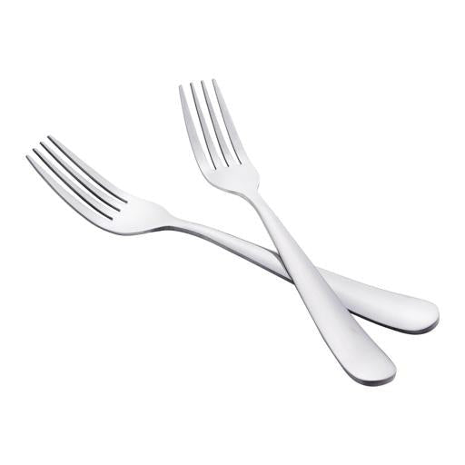 Premium Stainless Steel Dinner Fork Set - Silver 2Pieces - Souk Al RasCutlery & Flatware