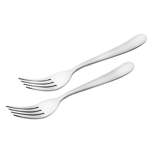 Premium Stainless Steel Dinner Fork Set - Silver 2Pieces - Souk Al RasCutlery & Flatware