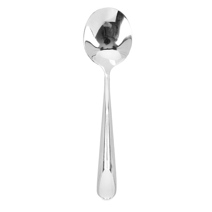 Premium Stainless Steel Soup Spoon Set - Silver 2 Pieces - Souk Al RasCutlery & Flatware