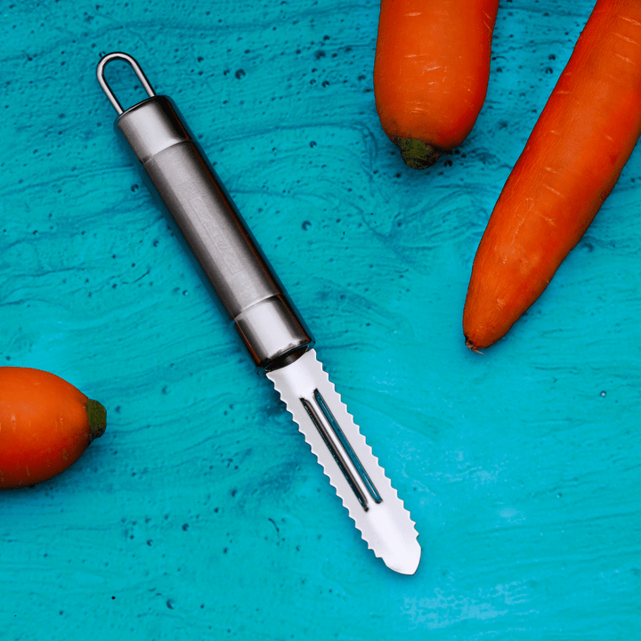 Professional Stainless - Steel Peeler with Serrated Edges and Ergonomic Handle - Souk Al RasKitchen Accessories