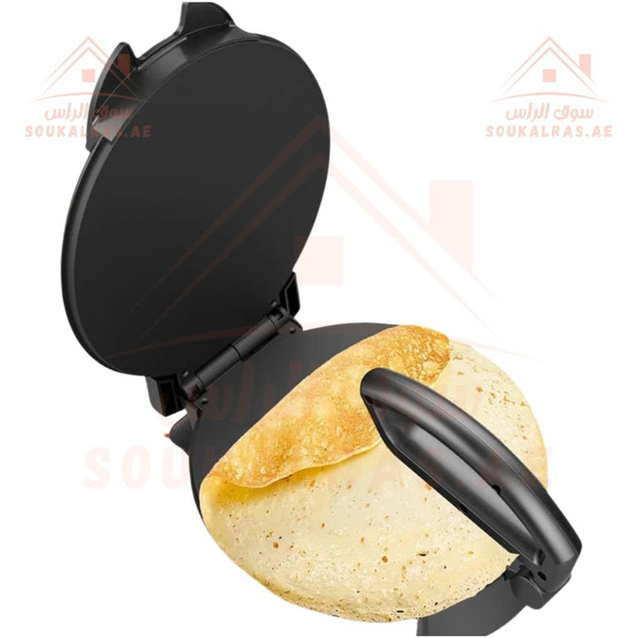 RAF Roti Maker | 1400W Electric Non - Stick Chapati Press | 25 cm Double - Sided Heating - Souk Al Ras