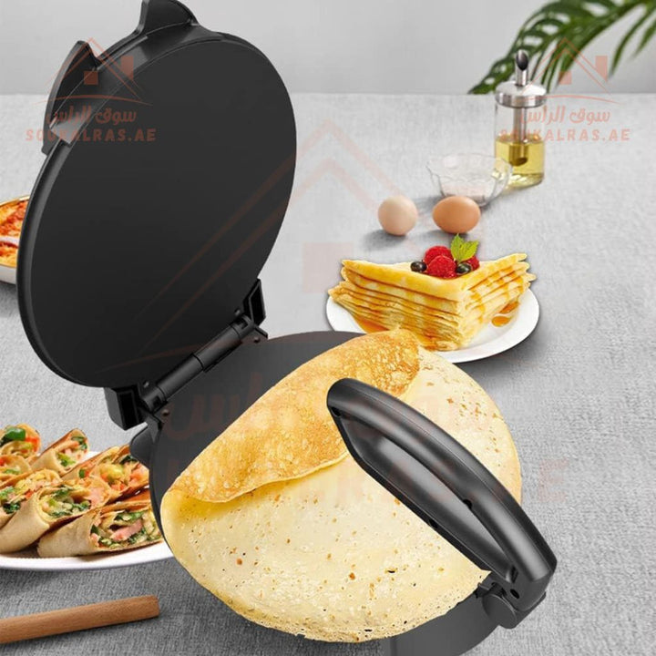 RAF Roti Maker | 1400W Electric Non - Stick Chapati Press | 25 cm Double - Sided Heating - Souk Al Ras