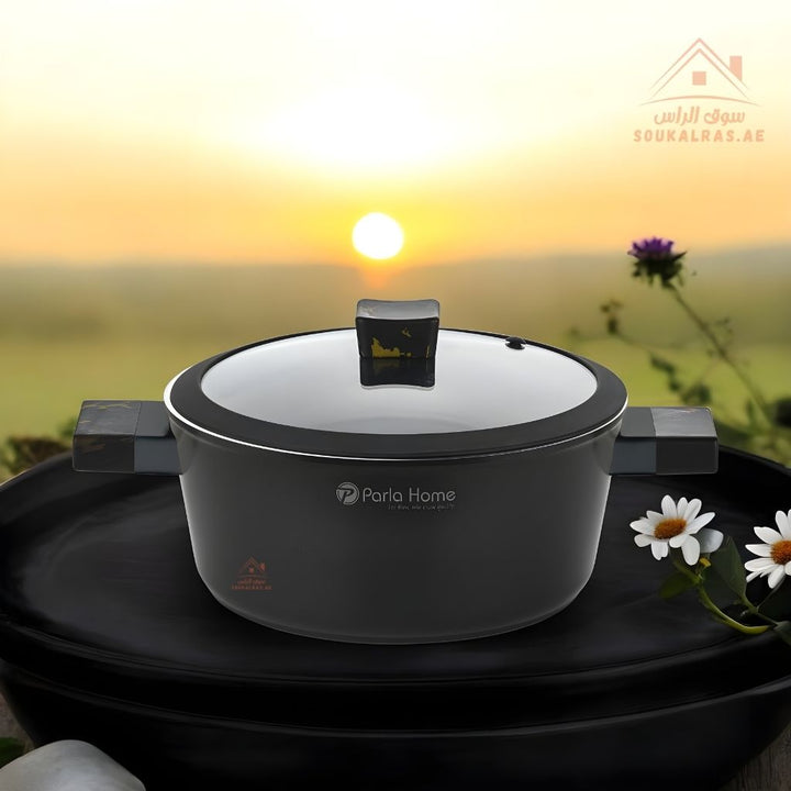 Rebel Series 9 - Piece Swiss Ceramic Cookware Set | Made in Turkey | Premium Non - Stick - Souk Al Ras