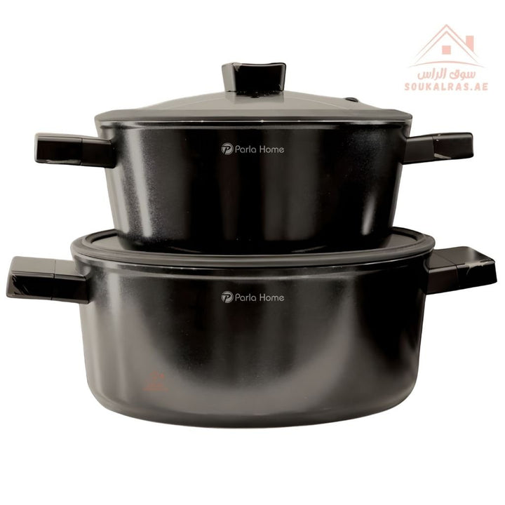 Rebel Series 9 - Piece Swiss Ceramic Cookware Set | Made in Turkey | Premium Non - Stick - Souk Al Ras