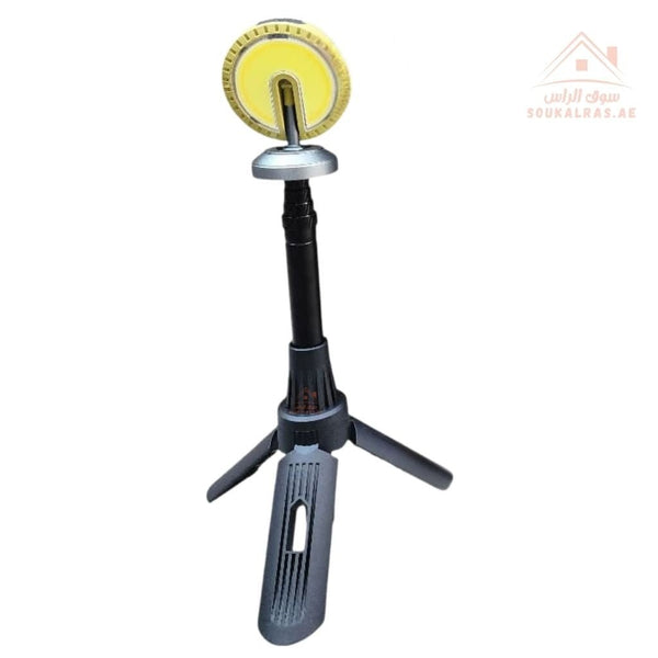 Rechargeable Camping Light 1 with Tripod Stand | Solar & USB Charging | 3 Light Modes (White / Warm / Red) | Adjustable Folding Design | Up to 30 Hours Runtime - Souk Al Ras
