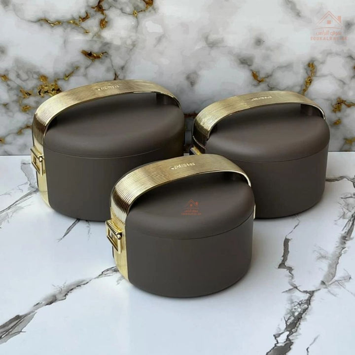 Regalia Casserole Set of 3 HOT POT | 1000ml + 1500ml + 2000ml | Insulated Food Warmer | Made in India - Souk Al Ras