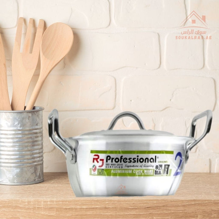 RJ Professional Stylo 10 - Piece Aluminum Cookware Set| Heavy - Duty Cooking Pots,ideal for everyday meals, family cooking, and traditional dishes - Souk Al Ras
