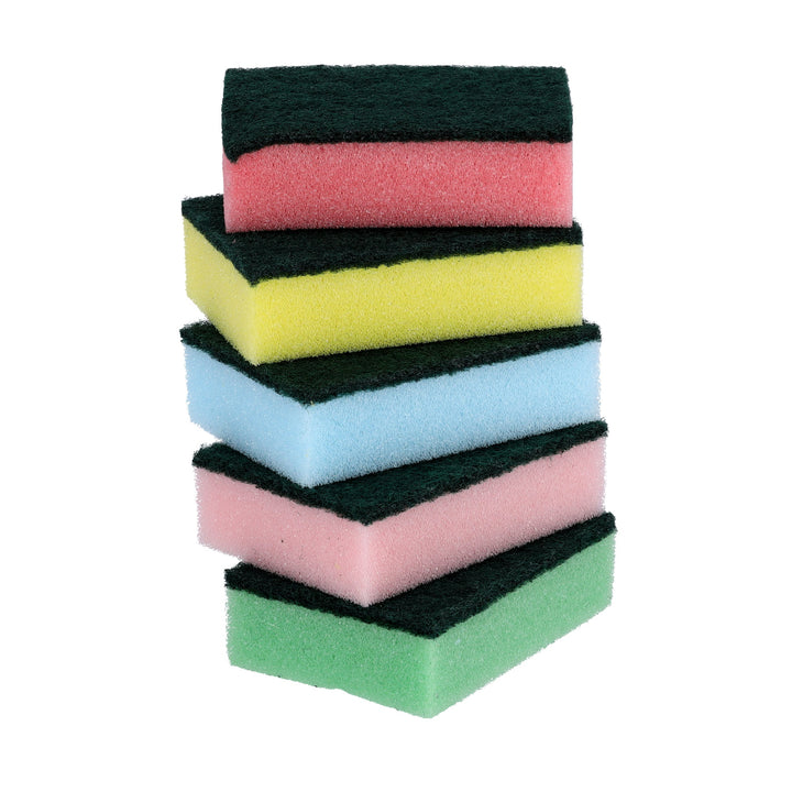 Rosele Wilkins Sponge Scrubber Set - Cleaning Sponges 5 Piece - Souk Al RasKitchen Accessories