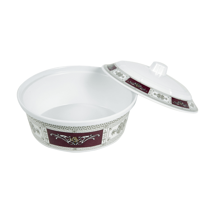 Rotating Serving Tray - Appetizer and Condiment Server - Divided Serving Dishes with Lids - Souk Al RasServing Dishes Trays & Platters