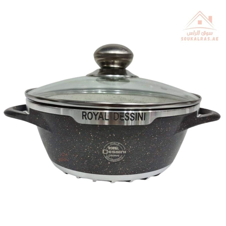 Royal Dessini 10 - Piece Granite Cookware Set | Premium Non - Stick & Scratch - Resistant | Durable & Stylish for Every Kitchen - Souk Al Ras