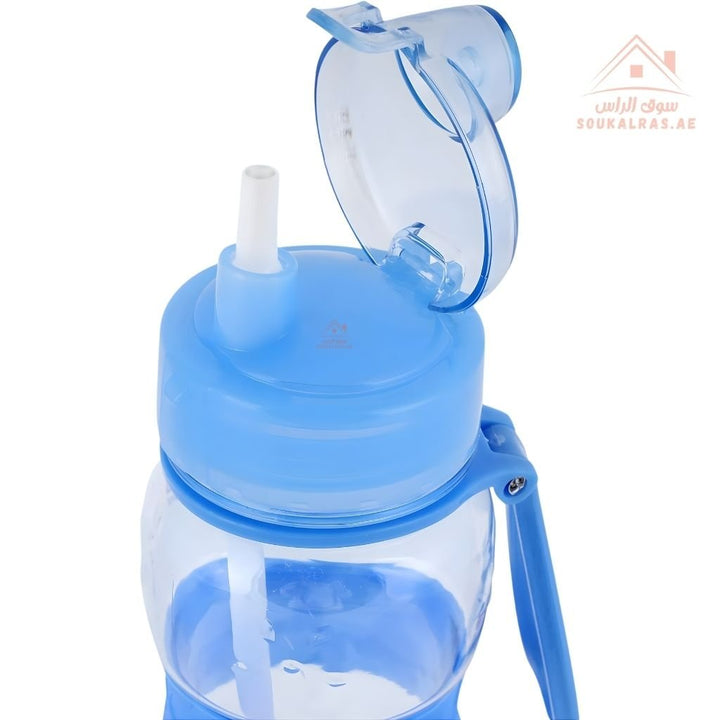 Royalford 600 ml Water Bottle | Mixed Color | Leak - Proof Reusable Hydration Bottle | Wide Mouth with Hanging Clip – Perfect for Gym, Travel & Daily Use - Souk Al Ras