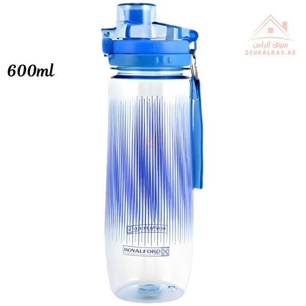 Royalford 600ml Water Bottle | Leak - Proof Lightweight Design | Ideal for Sports, Travel & Daily Use - Souk Al Ras